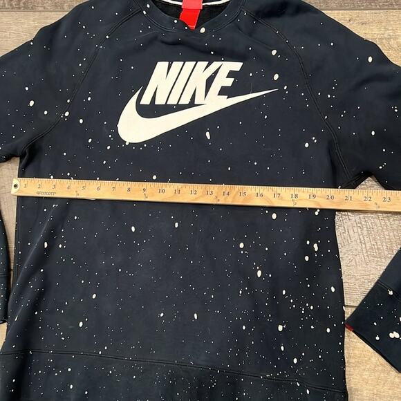 Nike Women's Paint Splatter Sweatshirt Black Size L - Picture 4 of 7